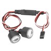 RC Headlights Aluminum Alloy Super Bright Car Headlights for 1/10