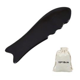 Buffalo Horn Gua Sha Massage Tool, Fish Shape Guasha Scraper for Face and Body Massage, Durable and Smooth, for Relaxation and Buffalo Horn Gua Sha Massage Tool (1 Piece Fish Shape)