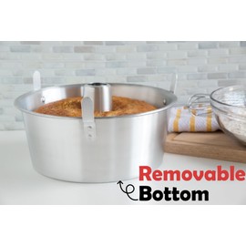 Fox Run Loose Bottom Angel Food Cake Pan, Aluminum, 10.75-Inch