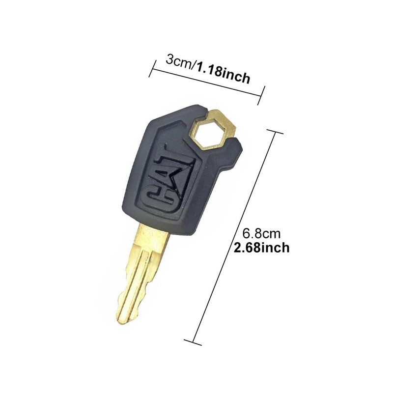 Pack of 10 Ignition Keys 5P8500, Universal Construction Machinery Keys,