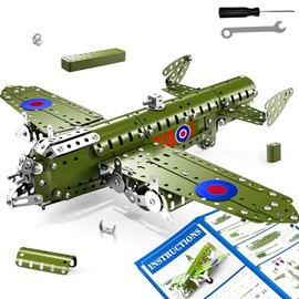 MSKOLER Building Toys Model Airplane Kits for Boys 8-12, Project Building Toys for Kids, Educational Assemble Science Kit, Airplane Toy, Birthday Gifts for Teenagers Boys Ages 8 9 10 11 12