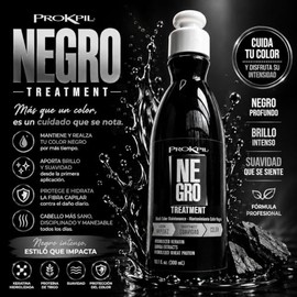 Prokpil | Negro Especial Tratamiento de Color Matizante Matizador para Rubio, Canoso o Negro | Black Nuance for natural or colored Gray, Blond or Blac