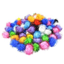 Andiker Cat Crinkle Balls, 2.36 Inches Colorful Cat Balls Chew and Chase Cat Mylar Crinkle Balls Lightweight Cat Toys for Indoor Cats to Keep Fit and Active