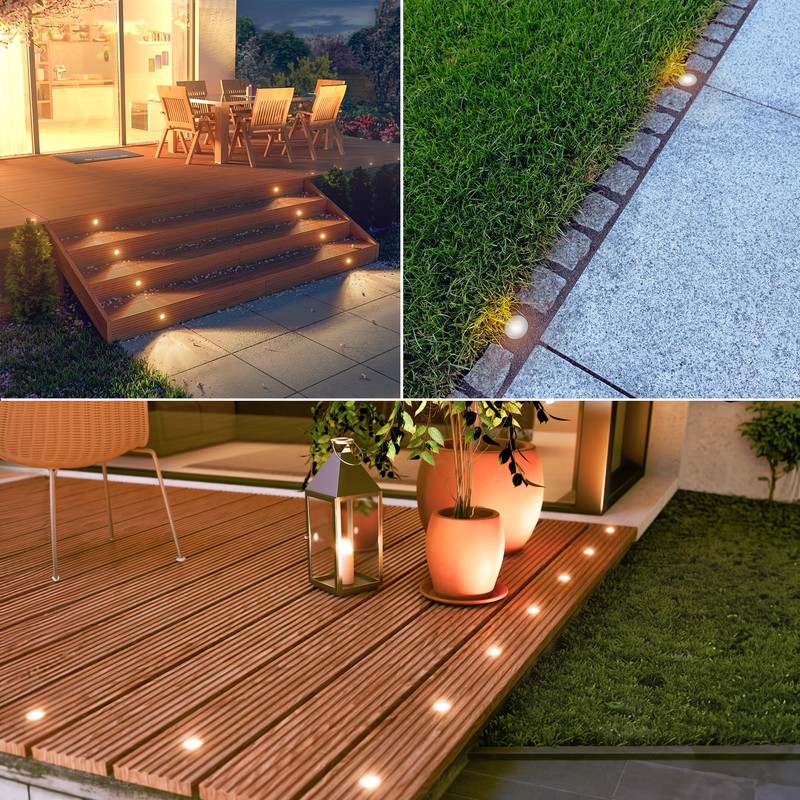 ledscom.de GLOX LED Recessed Floor Light for Outdoor Use, IP67,