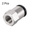 sourcing map Push to Connect Tube Fitting Adapter 12mm Tube