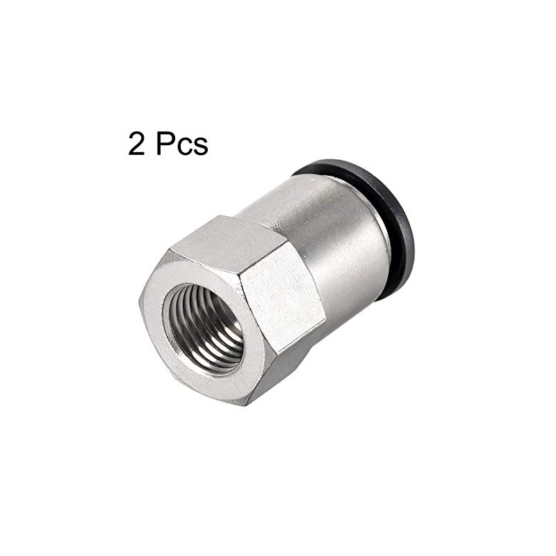 sourcing map Push to Connect Tube Fitting Adapter 12mm Tube