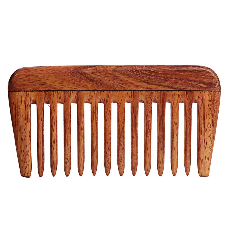 SVATV Handmade Rosewood / Rosewood Detangling Comb for Thick, Curly