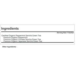 ANDREW LESSMAN Tea - Peppermint Green Tea 60 Sachets - Blend of Certified Organic Sencha Green Tea, Premium Peppermint. Powerful Anti-oxidant EGCG. Mild, Soothing, Refreshing. No Bitter Aftertaste