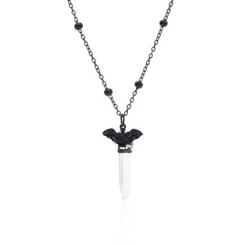 ZKBKJSPZJB Crescent Moon Quartz Crystal Witchy Earrings, Gothic Mermaid Festival Wedding Occult Boho Crystal Accessories Earrings Gothic jewelry, Zinc, quartzite