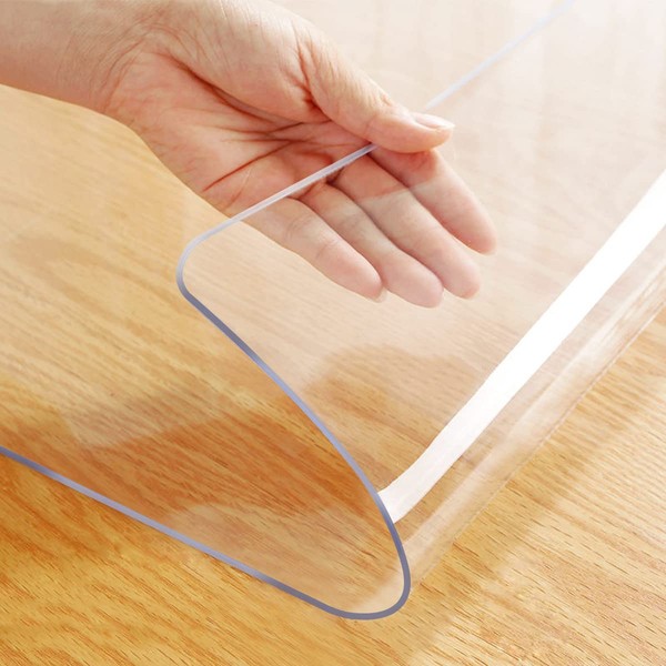 18x64 Inch Clear PVC Table Top Protector Waterproof Crystal Plastic