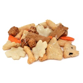 Party Rice Crackers Mix Bulk by Its Delish, 3 lbs Bulk | Oriental Party Mix Crunchy Savory Snack