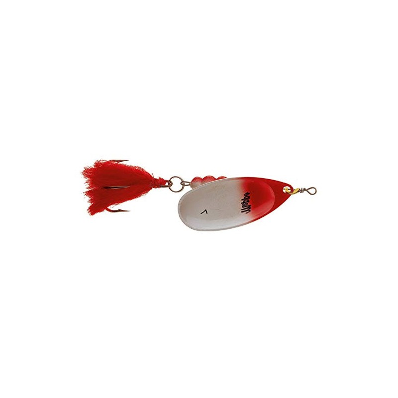 Spinner - Mepps Aglia Extra Gross red/white Size: 7 -
