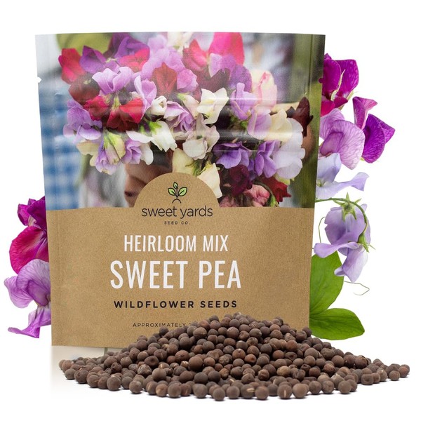 Sweet Pea Seeds Heirloom Mix - Bulk 1 Ounce Packet