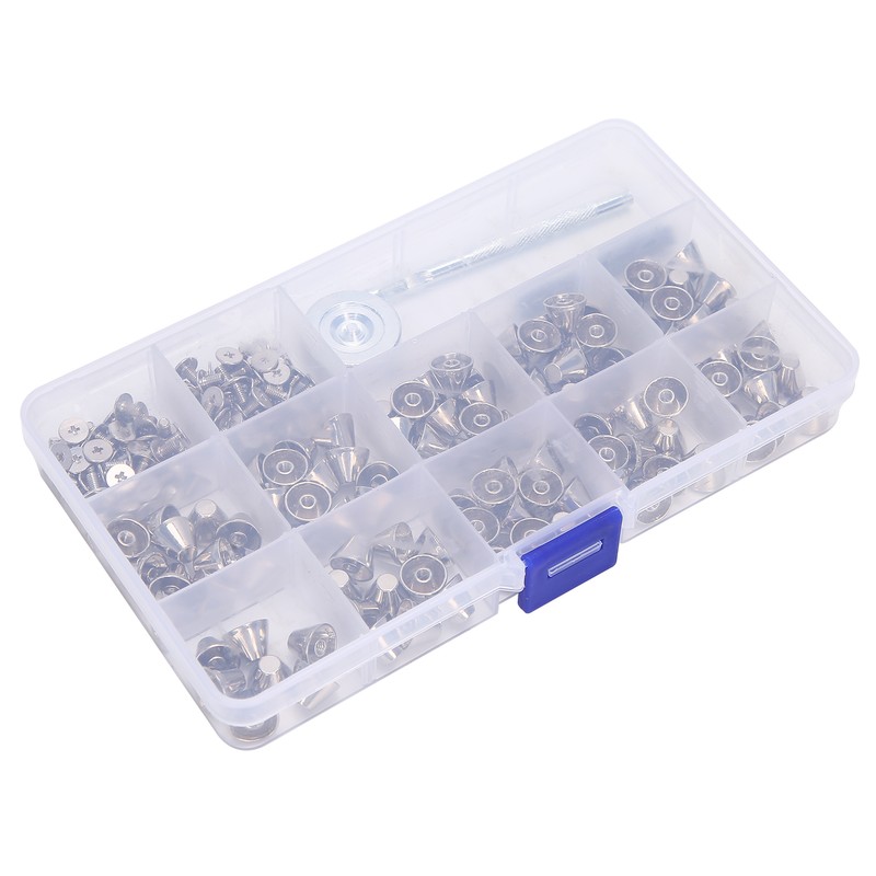 Punk Rivets Bucket Shape Spikes Zinc Alloy Craft Making Accessories