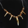 Scddboy Caveman Necklace,Bone Tooth Necklace for men