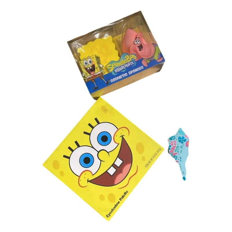 3 Paletas De Sombras Bob Esponja (con Detalle) + 2