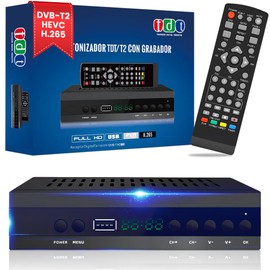 FIYAPOO DVB HD HDMI, HD TV Receiver, TDT DVB-T2 H265 HEVC FTA, PVR, USB, HDMI, MPEG-2/4, Digital SCART TV Receiver, Full HD 1080p Terrestrial Digital TV Tuner, Compatible with Android (2024 New)