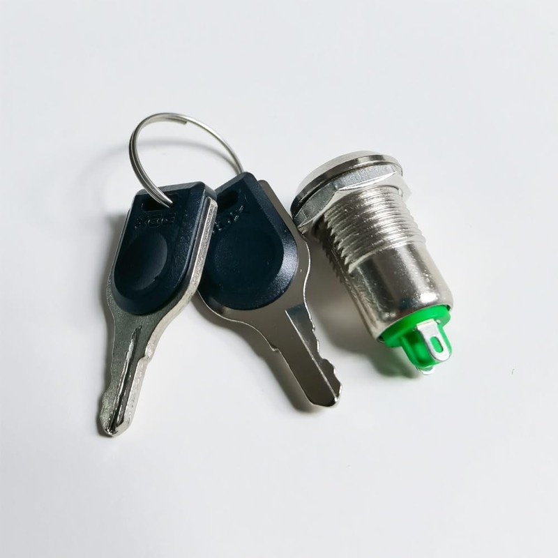 GUUZI 3 Pack 12mm Metal Key Lock Latch Switch On/Off