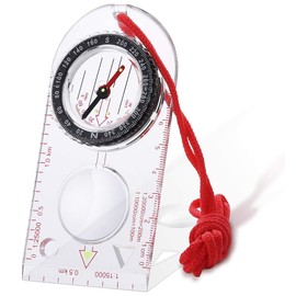 Tadipri Outdoor Compass for Hiking with Adjustable Tilt for Expedition Map Reading Navigation Orienteering Luminous Military Compass Marching Compass for Camping (117 mm x 56 mm)