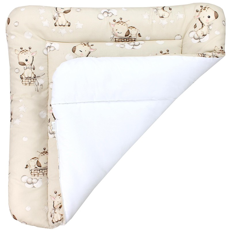 TupTam Baby Changing Mat with Cotton Cover Patterned Giraffe/Beige Size: