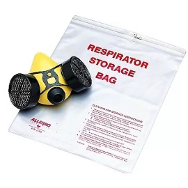 ALLEGRO 2000 RESPIRATOR STORAGE BAG CLEAR FOR HALF/FULL MASK