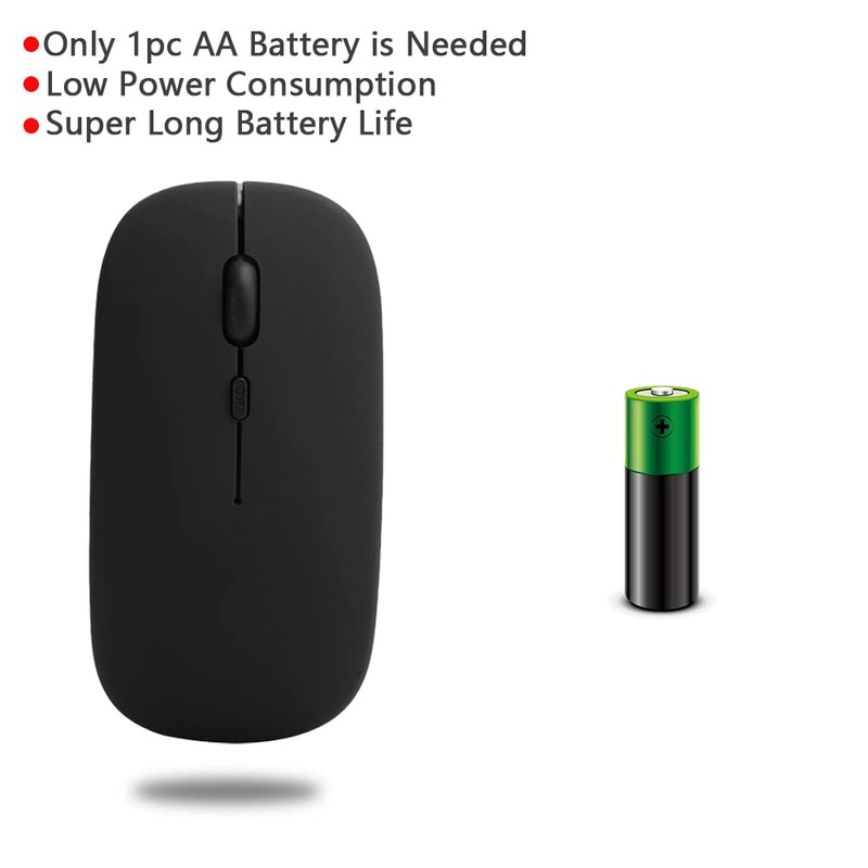 Bluetooth-Maus, Kabellose Bluetooth 5.0-Büro-Maus mit Einstellbarem DPI, Stumm-Maus für OS