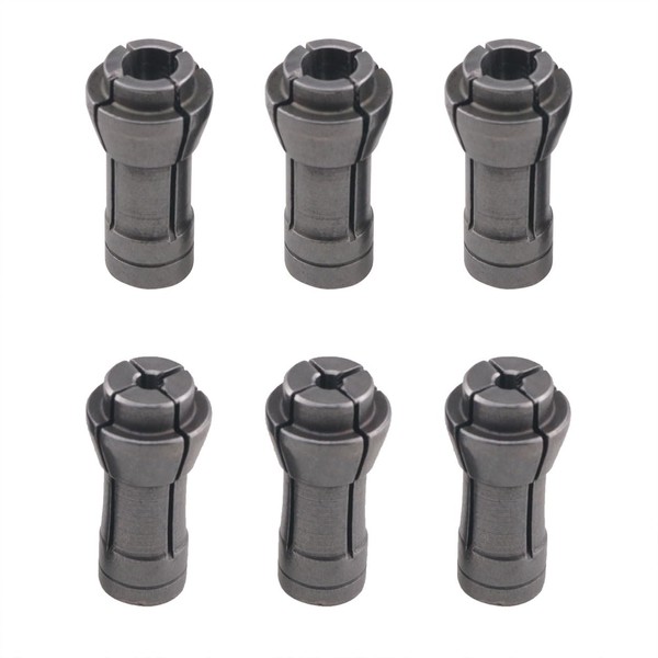 Ruiwaer 6PCS Die Grinder Collet Grinding Machine Clamping Collet Die