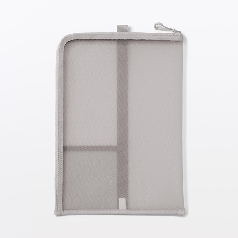 MUJI 23044721 Nylon Mesh Vertical Document Case with Dividers for