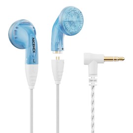 NICEHCK YDX 3.5mm Wired Earbuds with 0.78mm 2Pin Detachable Siver Plated & OCC Mixed Cable, HiFi Wire Dynamic IEM Headphones Without Microphone in Ear Monitor Earphone for Audiophile/PC/Gaming (Blue)