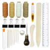 Bookbinding Tools Kits ,25PCS Premium Sewing Tools for Leather,Handmade Books