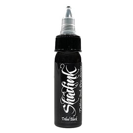 Shadink Tattoo Ink Professional Tattooing Inks for Color Portrait, Black & Gray Style 1oz (Tribal Black)