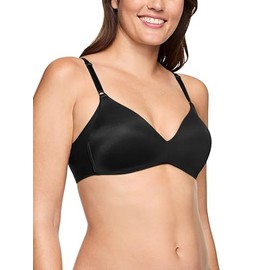 Warner's Women's Blissful Benefits Underarm-Smoothing Comfort Wireless Lightly Lined T-Shirt Bra RM7561W, Black