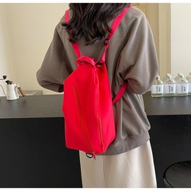 KARRESLY Shoulder Bag for women men Unisex Crossbody Chest Bag Outdoor Daypack Fanny Pack with Convertible Adjustable Strap, Red