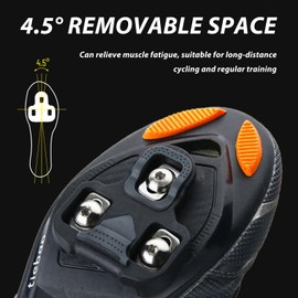 Bike Cleats Compatible wit Look KEO Bike Grip Cleats, Bicycle Cleats for Cycling Shoes, Indoor Outdoor Peleton Spin Cycling, Anti-Slip TPU Surface