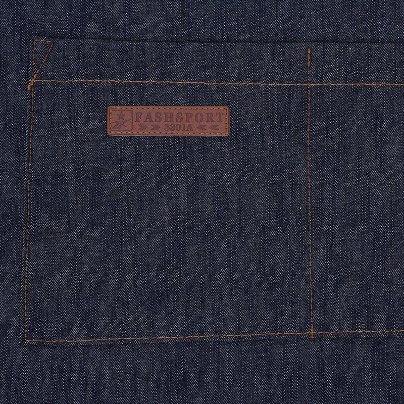 Denim Apron Baker Kitchen Restaurant Coffee Work Uniform with Front