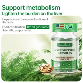 Liver Support Supplement – 2025 Formula Liver Cleanse & Detox Support with Nicotinamide Riboside, Quercetin, Resveratrol – Herbal Wellness Blend for Post-Drinking Recovery – 100 Capsules