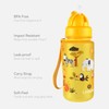 LittleLife Children's Water Bottle With Easy-Access Lid & Straw,Yellow, 400ml