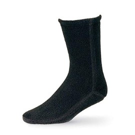 Acorn Unisex Versafit, Breathable and Moisture Wicking, Mid-Calf Fleece Sock, Black, Large Men