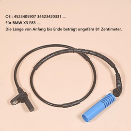 LoreenCar X3 E83 ABS Sensor 34523405907, 34523420331 Rear Axle Both Sides