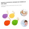 Baluue 4pcs Honeycomb Shower Exfoliating Sponge Soft Bath Body Scrubber