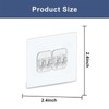 4 PACK Shower Caddy Adhesive Replacement, Shower Shelf Adhesive No