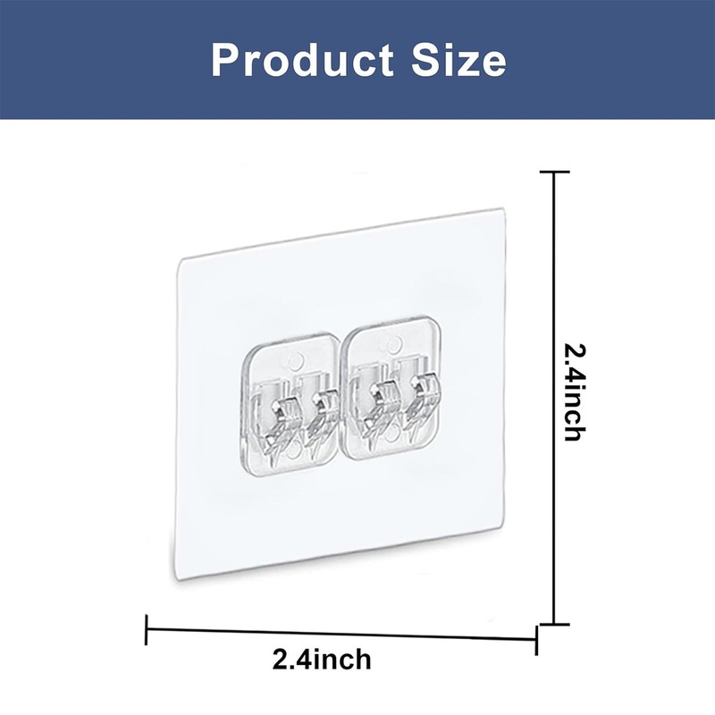 4 PACK Shower Caddy Adhesive Replacement, Shower Shelf Adhesive No