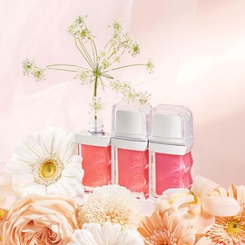 COSNORI Flow Wave Lip Tint - Vegan Glassy Lip Gloss, Lightweight & Long-lasting, Plant-derived Oil Moisturizer (10 CORAL BOUQUET)