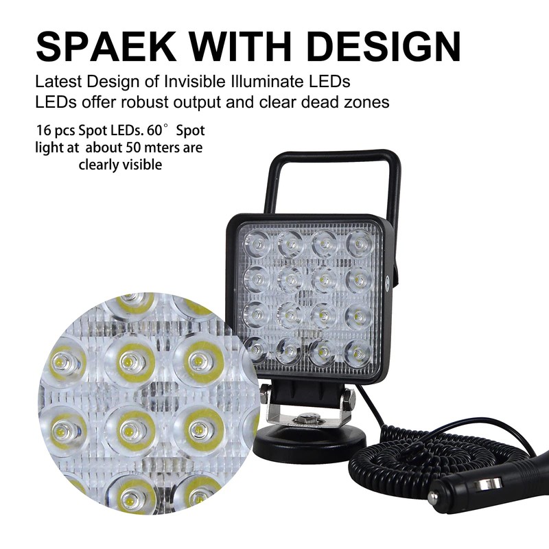 Willpower LED Work Light Bar with Magnetic Base 4 Inch