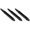 8 FLIGHT Target Fixed/Locked Dart SHAFTS - Black Medium 33MM