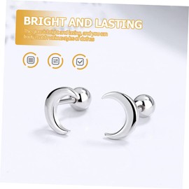 SAFIGLE Sets Stylish Stainless Steel Men Ear Studs Ear Bone Earrings for Men Simple Elegant Jewelry for Special Occasions