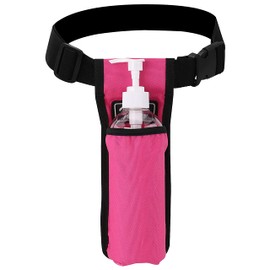 Bolsa para botella de masaje, funda para terapia de masaje, funda para loción de masaje, funda para aceite de masaje, Rosa Rojo, 1 botella
