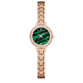 Women Quartz Watch Bracelet Fashion Elegant Waterproof Wrist Watches for Lady Girls Green