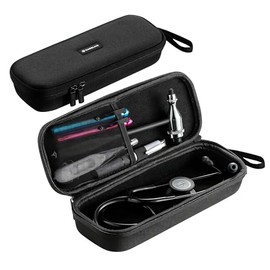 Caseling Hard Case for Stethoscope. - Includes Mesh Pocket for Accessories