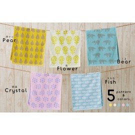Kosugizen Face Towel, Maichi Scandinavian Style (Keats), 13.4 x 31.5 inches (34 x 80 cm), Set of 5 Patterns
